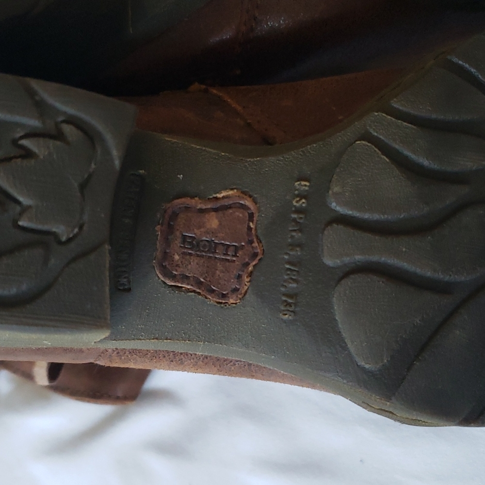 Born brown leather zip up booties - Picture 5 of 5